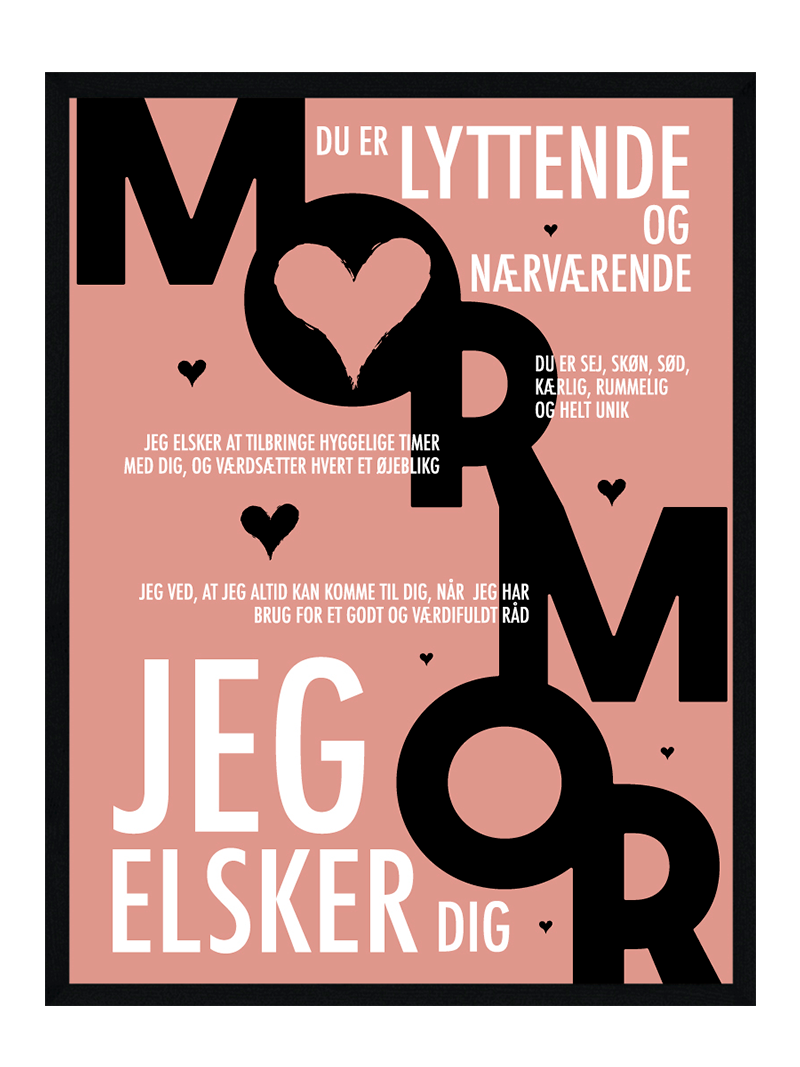 Mormor plakat - Personlig plakat