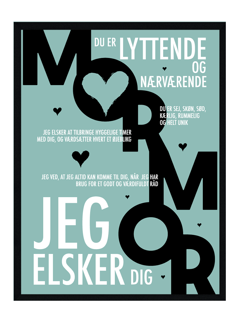 Mormor plakat - Personlig plakat