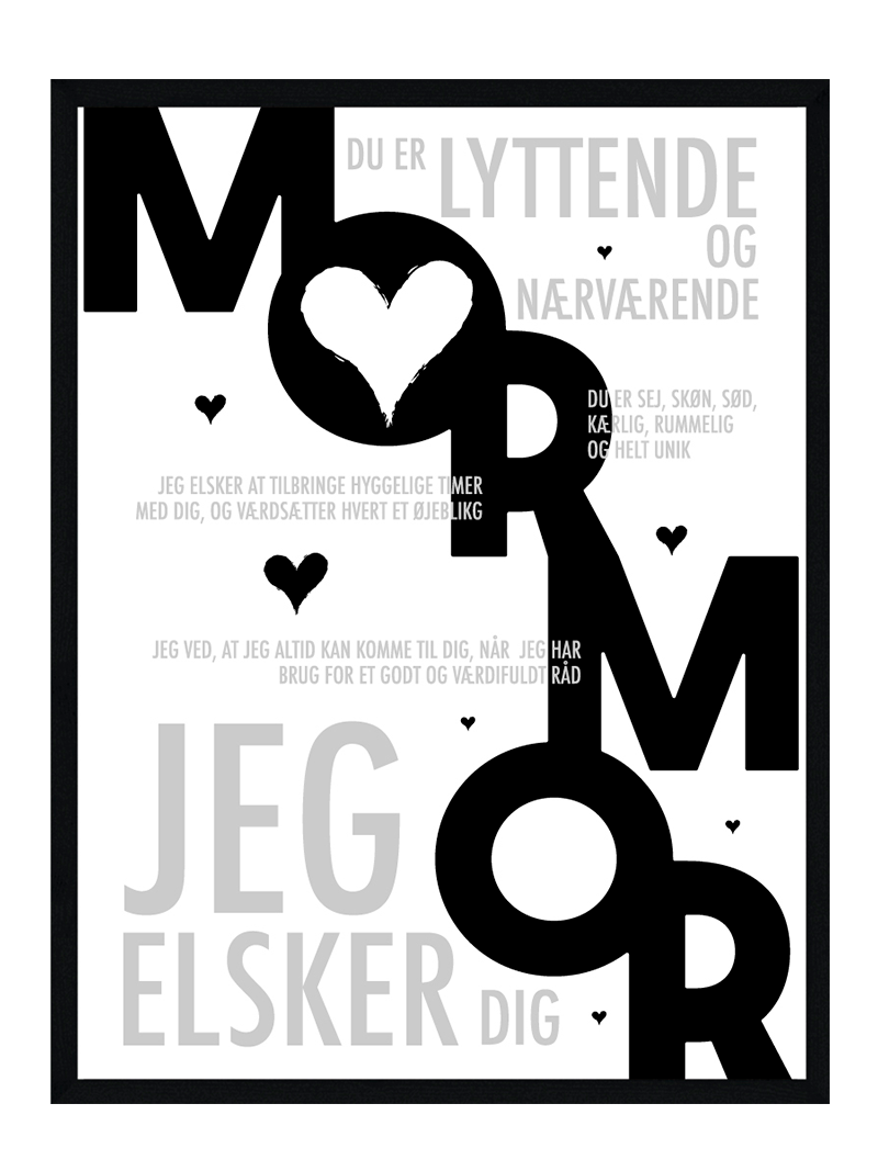 Mormor plakat - Personlig plakat