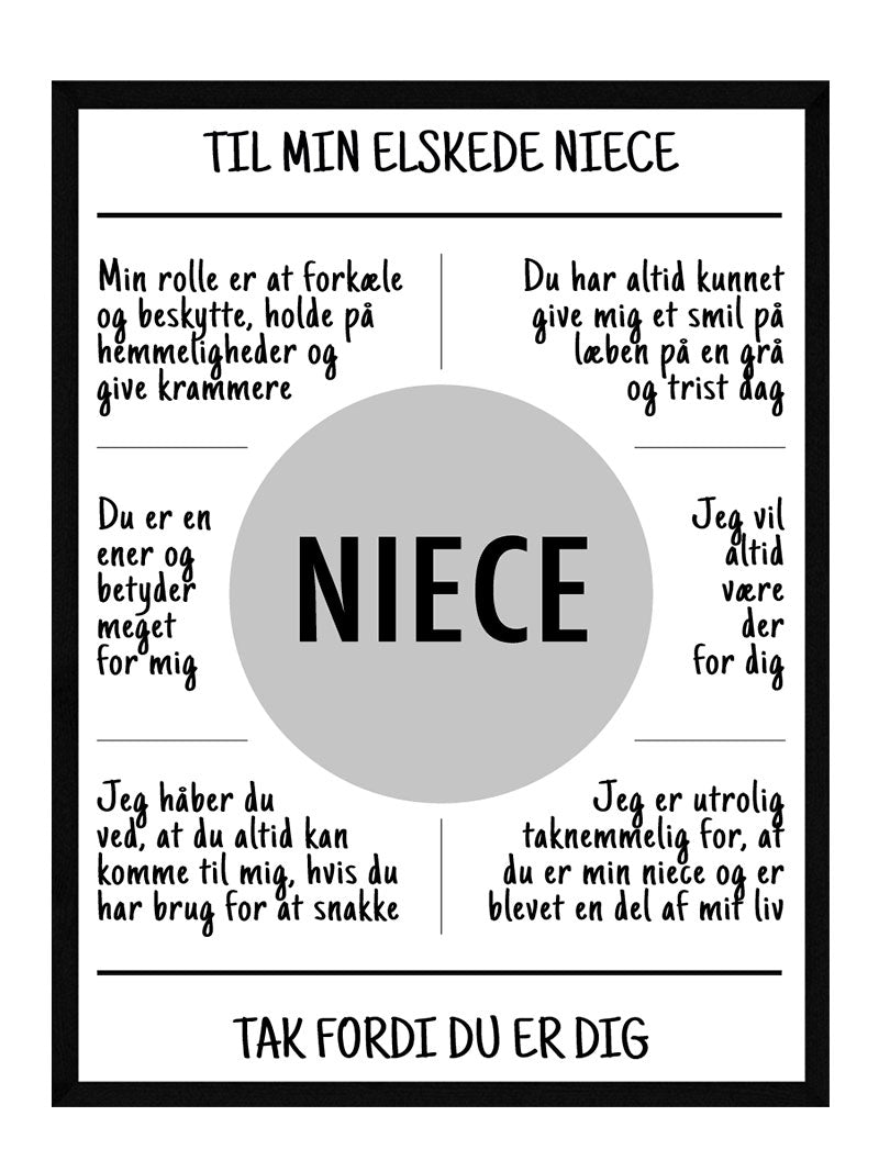Niece plakat