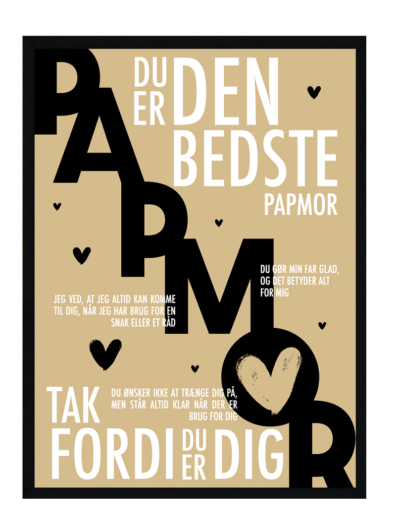 Papmor plakat - Personlig plakat