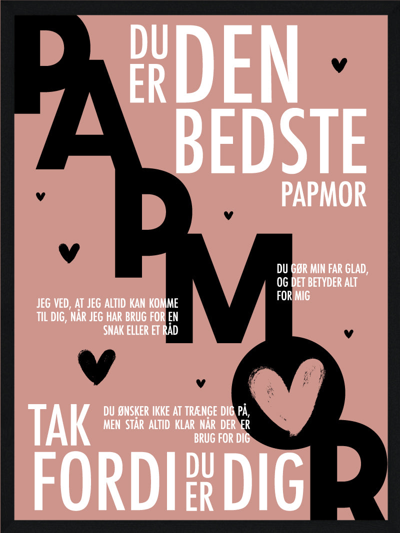 Papmor plakat - Personlig plakat