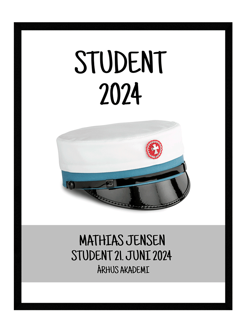 Personlig student plakat