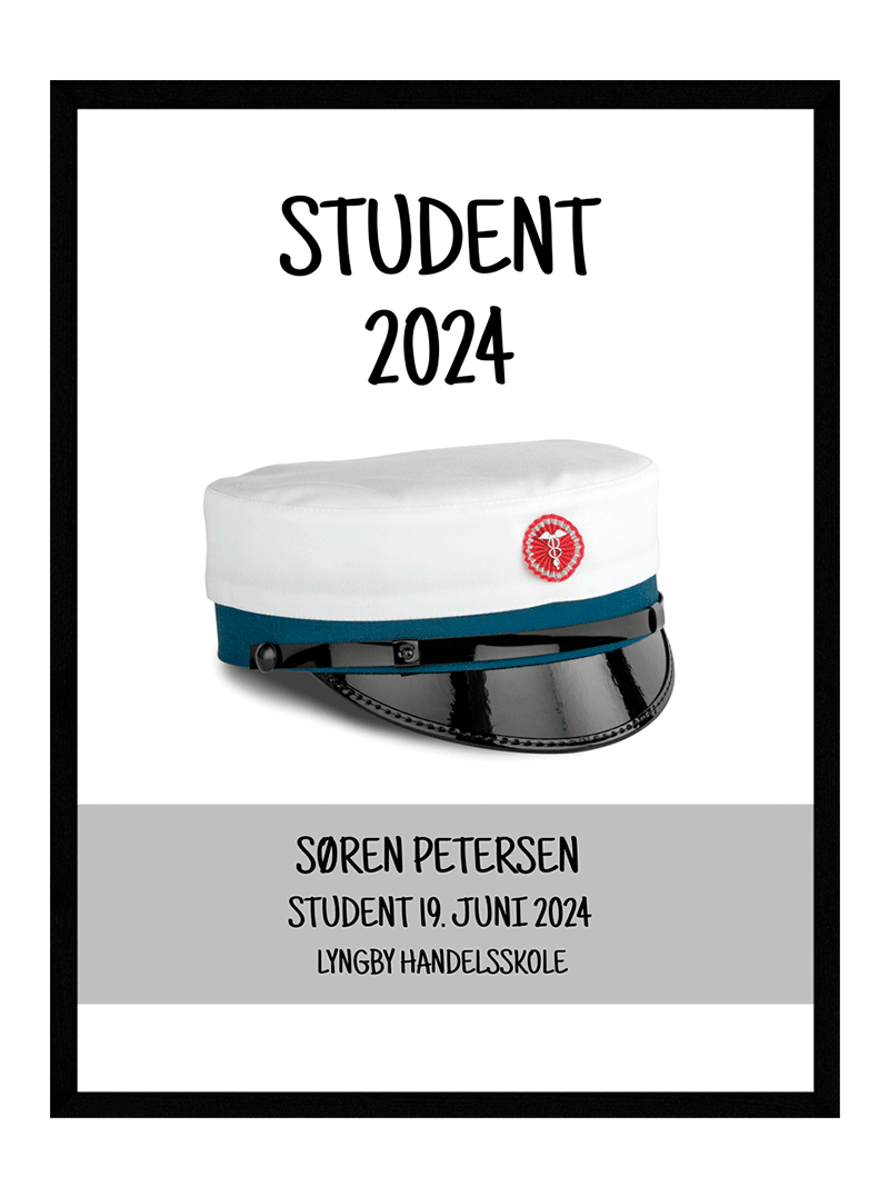 Personlig student plakat