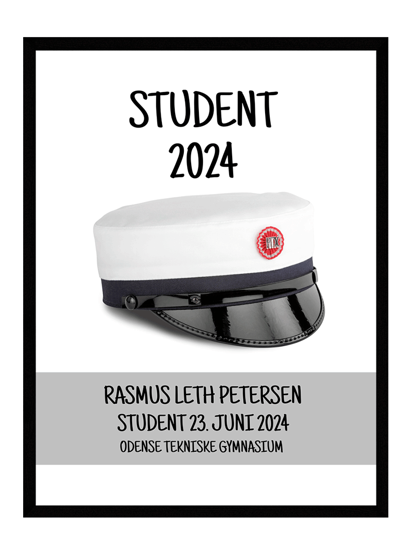 Personlig student plakat
