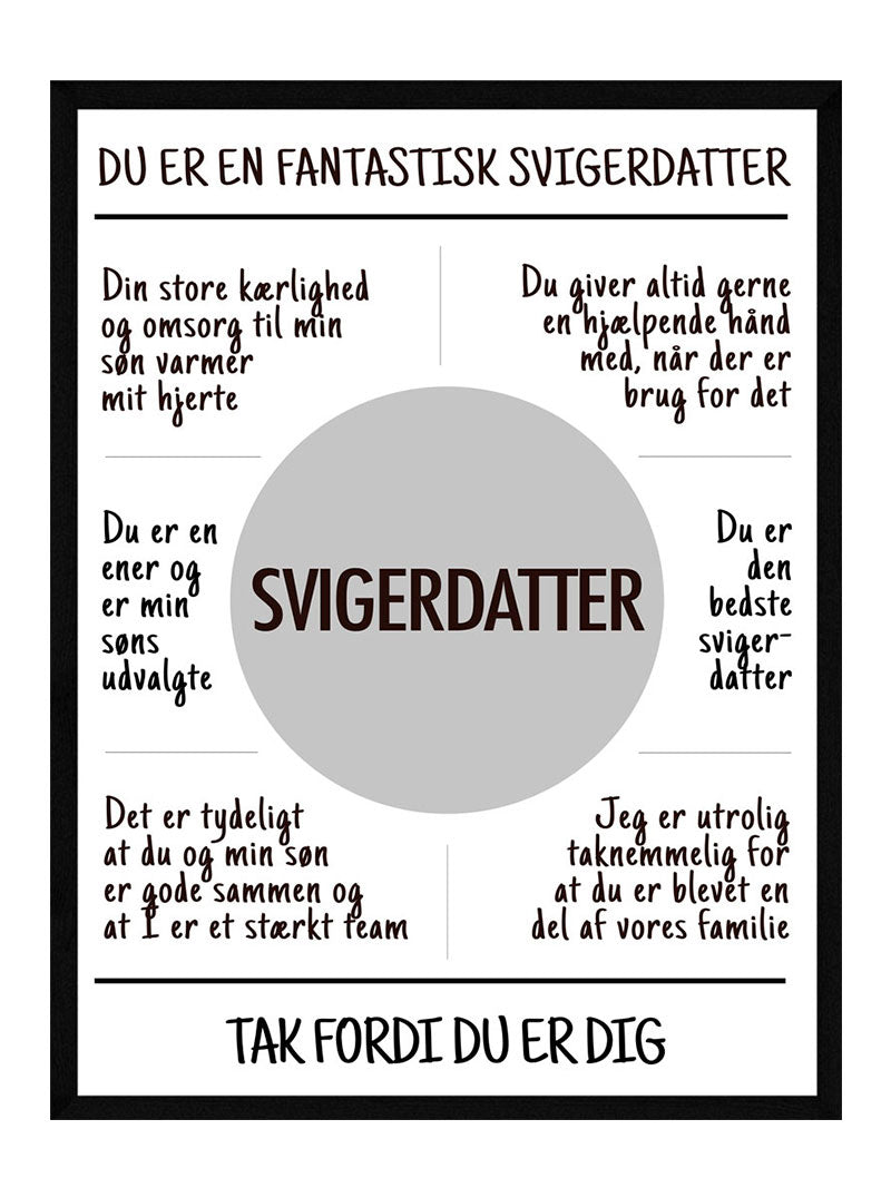 Svigerdatter plakat