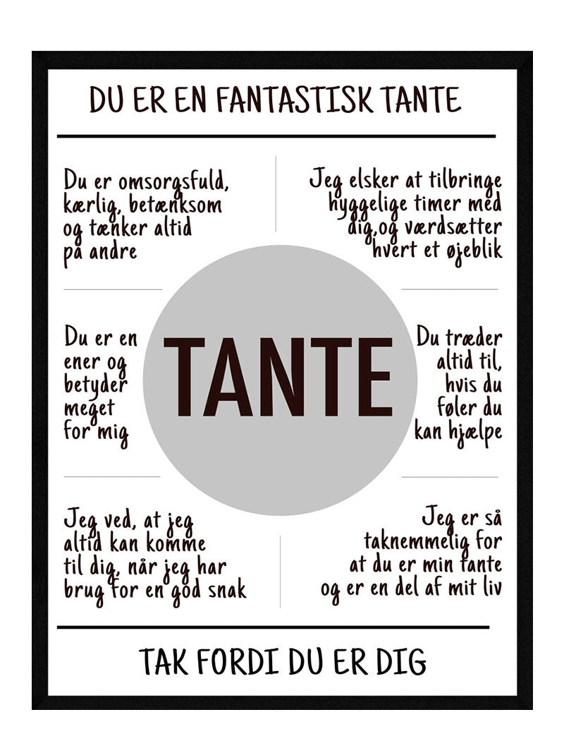 Tante plakat