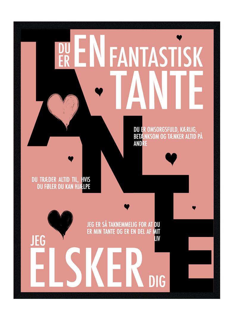Tante plakat - Personlig plakat