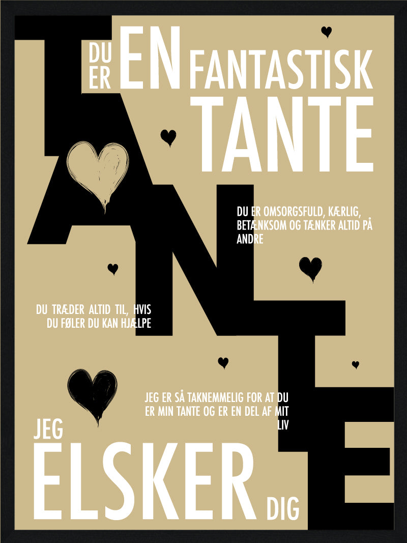 Tante plakat - Personlig plakat