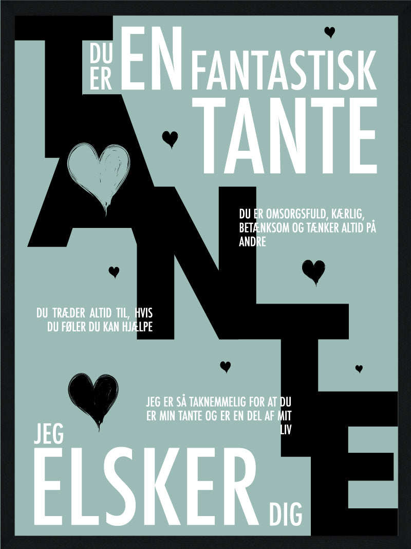 Tante plakat - Personlig plakat