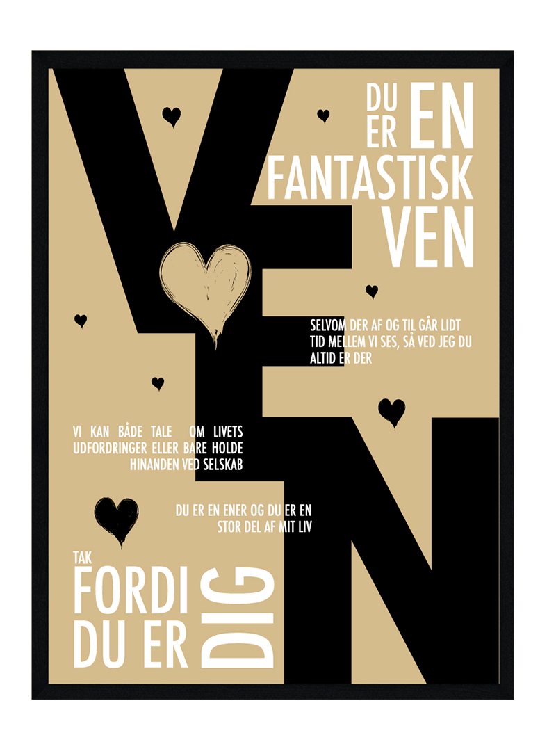 Ven plakat - Personlig plakat
