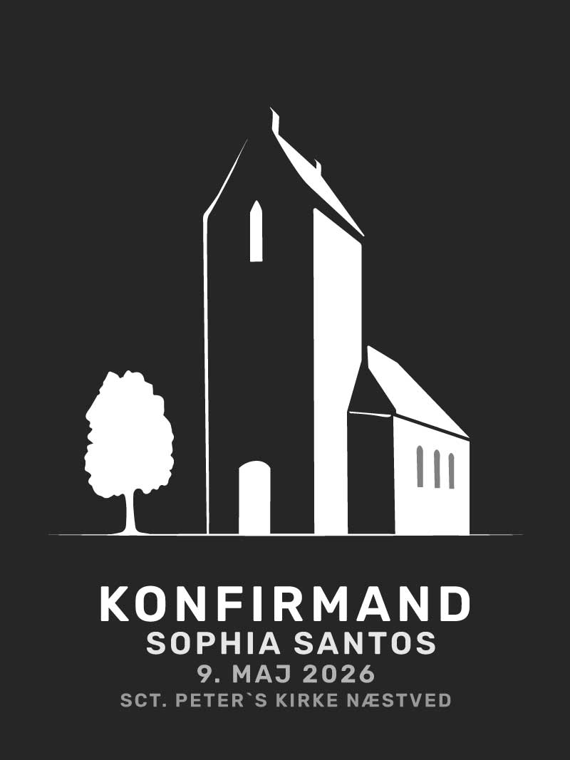 Konfirmand kirke plakat