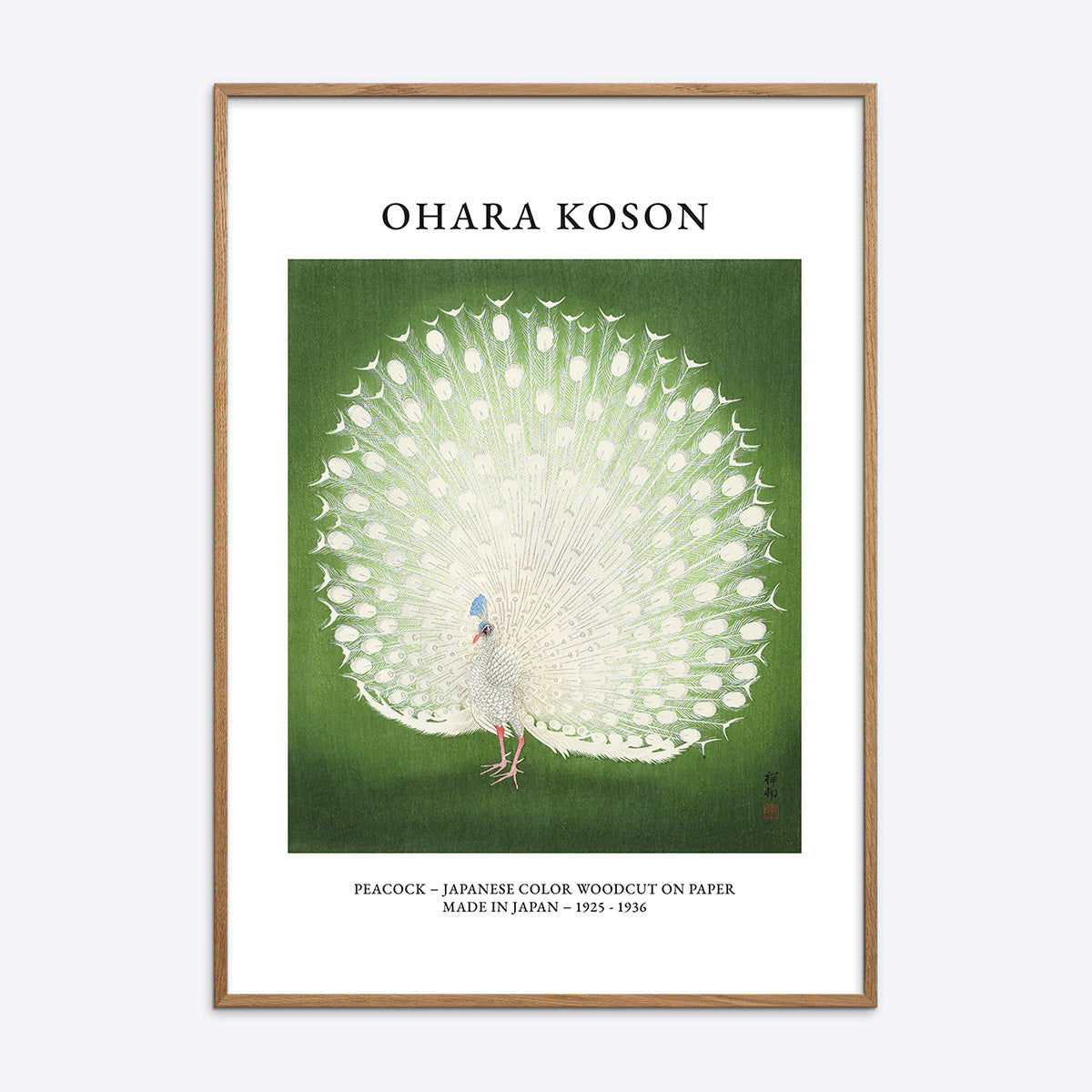 Ohara Koson Peacock