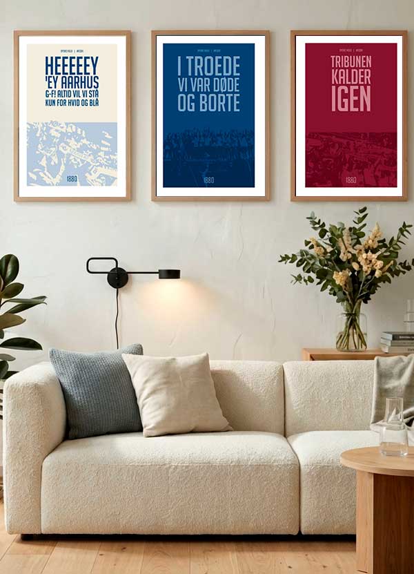 Tribunens Trilogi  3 AGF-plakater