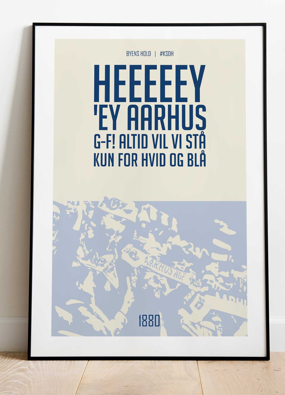 AGF-plakat  Heeeey 'Ey Aarhus - 21 x 29,7 (A4) Kr. 199,-